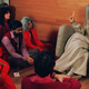 Bhagwan Shree Rajneesh (right) speaks to his followers in Oregon in the early 1980s (AP Photo/Jack Smith)